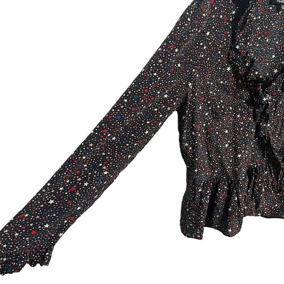 Madewell Silk Ruffle Hem Wrap Top - Picture 6 of 10